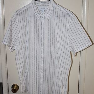 Calvin Klein Men's Short Sleeve Button Down Shirt